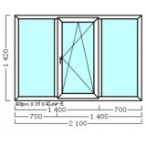Окно из 3-х частей